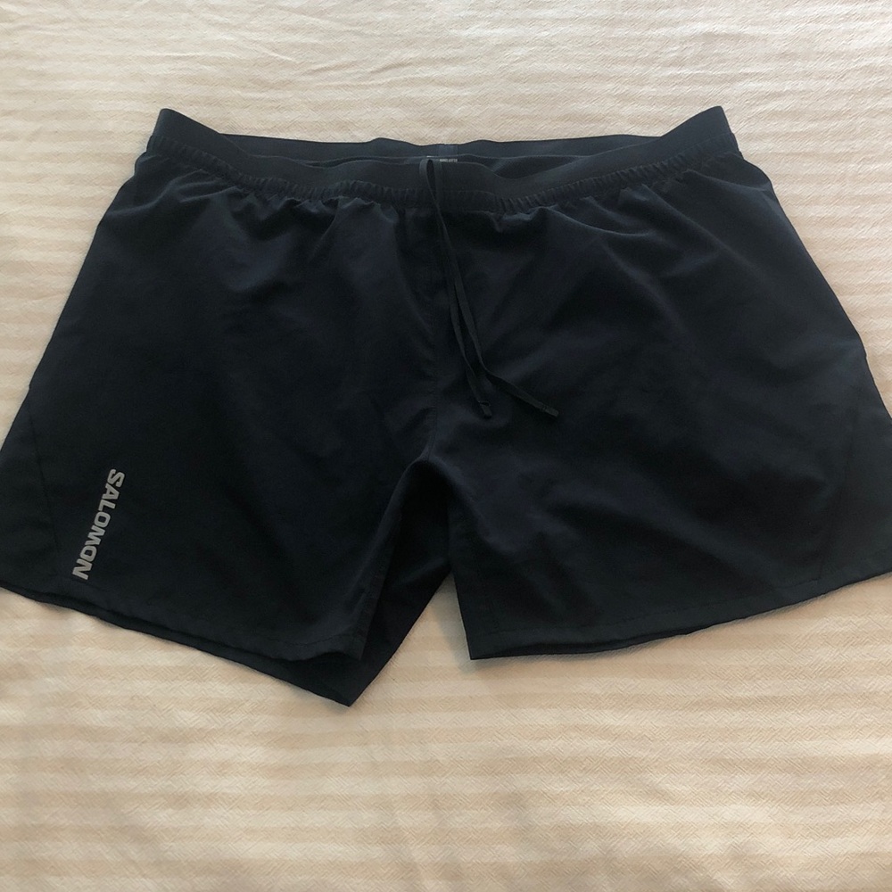 Salomon Black Performance Running Shorts